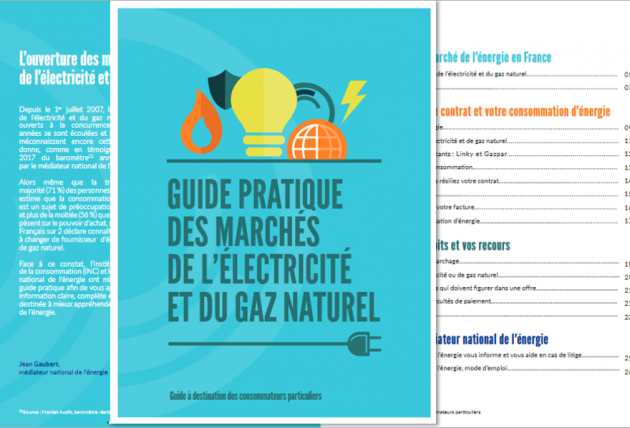 Couverture du Guide pratique des marchés de l'électricité et du gaz naturel