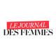Logo du Journal des Femmes, avec le nom « Le Journal des Femmes » en noir et blanc sur un bandeau rouge.